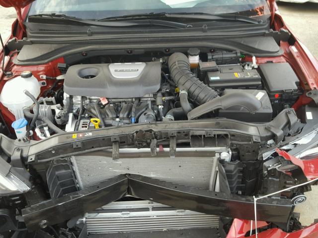 KMHD04LB8JU520071 - 2018 HYUNDAI ELANTRA SP RED photo 7