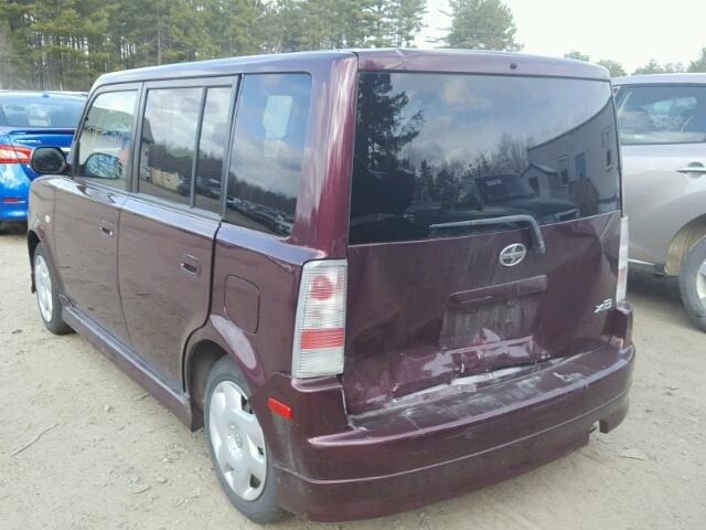 JTLKT324450200943 - 2005 TOYOTA SCION XB მუქწითელი ფოტო 3