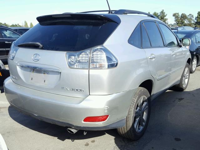 JTJGW31UX60004174 - 2006 LEXUS RX 400 SILVER photo 4