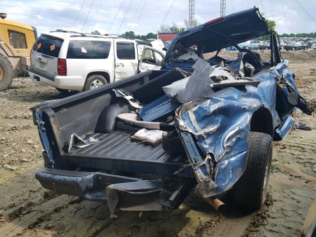 1D7GL12K64S747869 - 2004 DODGE DAKOTA SXT BLUE photo 4