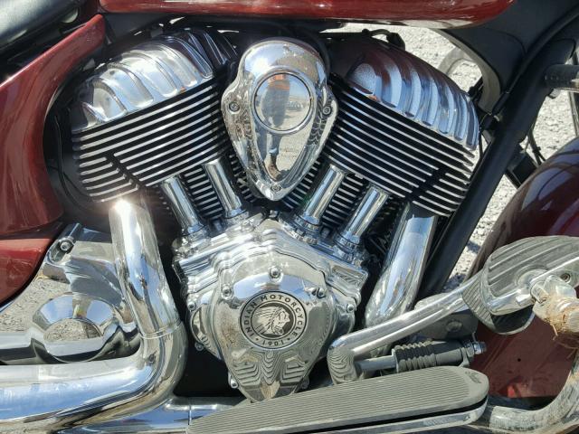 56KTCAAA9E3318300 - 2014 INDIAN MOTORCYCLE CO. CHIEFTAIN RED photo 7
