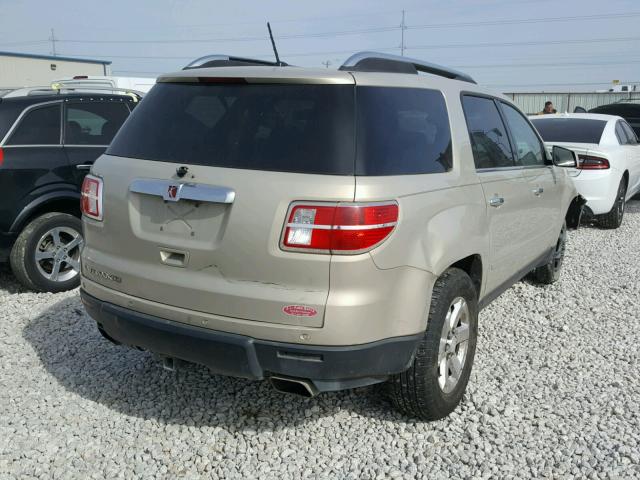 5GZER23777J172433 - 2007 SATURN OUTLOOK XR ოქროსფერი ფოტო 4