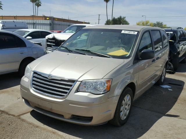 2A8HR44H08R734762 - 2008 CHRYSLER TOWN & COU GOLD photo 2