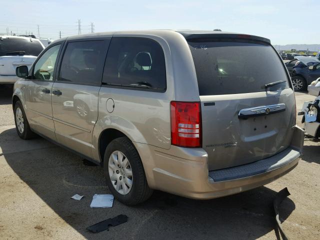 2A8HR44H08R734762 - 2008 CHRYSLER TOWN & COU GOLD photo 3