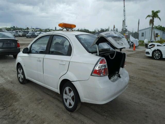 KL1TD56658B087010 - 2008 CHEVROLET AVEO/LS WHITE photo 3