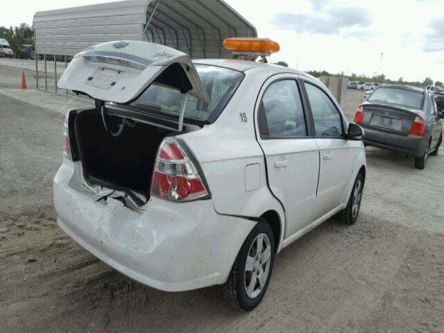 KL1TD56658B087010 - 2008 CHEVROLET AVEO/LS WHITE photo 4