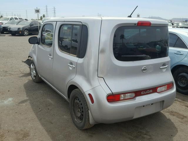 JN8AZ2KR0BT202960 - 2011 NISSAN CUBE BASE SILVER photo 3