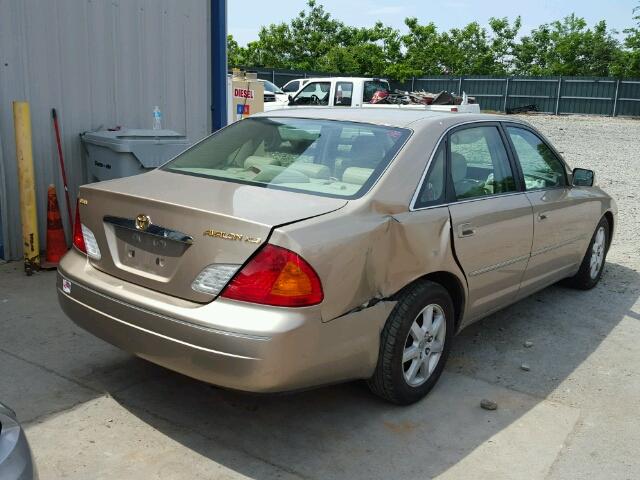 4T1BF28BX1U117650 - 2001 TOYOTA AVALON XL/ GOLD photo 4