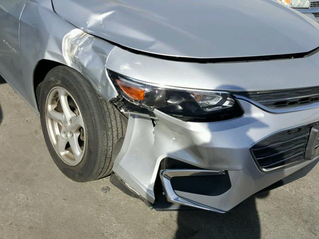 1G1ZB5ST6GF240076 - 2016 CHEVROLET MALIBU LS ვერცხლისფერი ფოტო 9