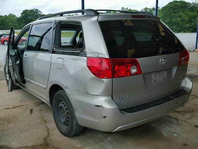 5TDZK23C69S240358 - 2009 TOYOTA SIENNA CE/ SILVER photo 3