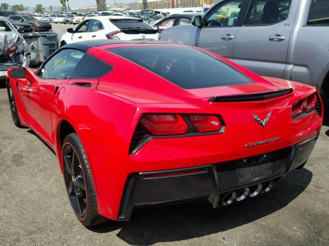 1G1YE2D77F5114167 - 2015 CHEVROLET CORVETTE S RED photo 3