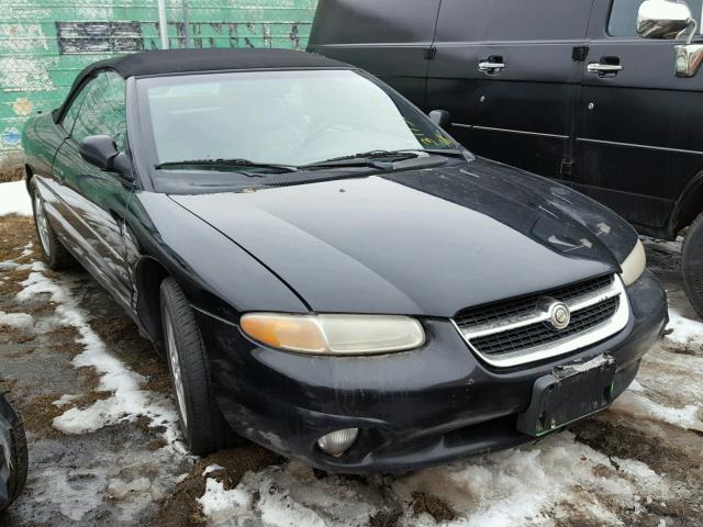 3C3EL55H9VT611037 - 1997 CHRYSLER SEBRING JX BLACK photo 1