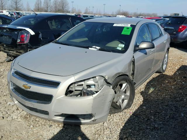 1G1ZB5EB6AF264680 - 2010 CHEVROLET MALIBU LS TAN photo 2