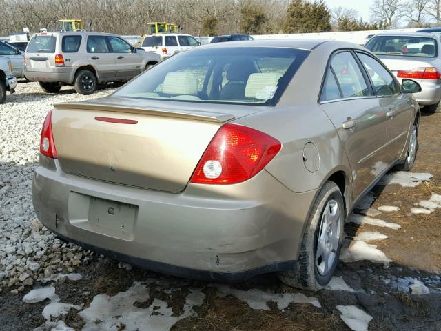 1G2ZF55B864133849 - 2006 PONTIAC G6 SE TAN photo 4