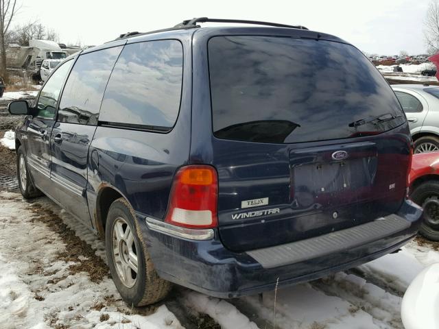 2FMZA52423BB46898 - 2003 FORD WINDSTAR S BLUE photo 3