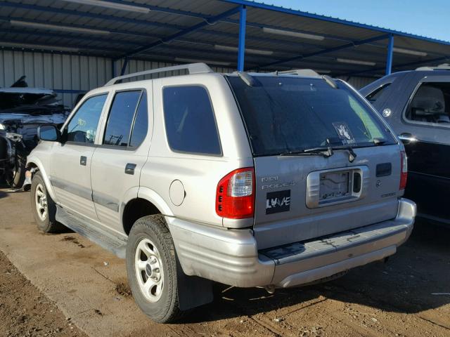 4S2DM58Y044306664 - 2004 ISUZU RODEO S SILVER photo 3