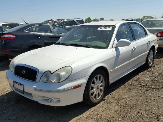 KMHWF35H43A767143 - 2003 HYUNDAI SONATA GLS WHITE photo 2