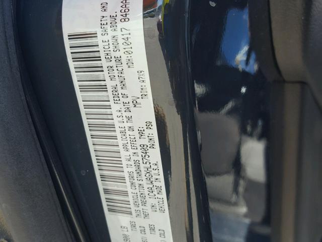 1C4AJWAGXHL575409 - 2017 JEEP WRANGLER S CHARCOAL photo 10