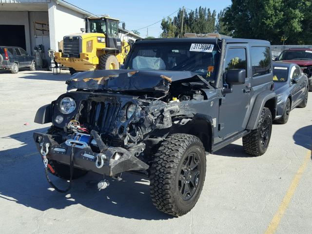 1C4AJWAGXHL575409 - 2017 JEEP WRANGLER S CHARCOAL photo 2
