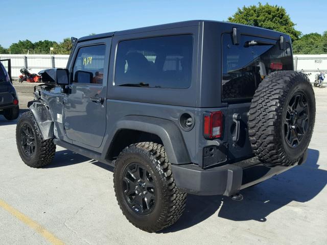 1C4AJWAGXHL575409 - 2017 JEEP WRANGLER S CHARCOAL photo 3