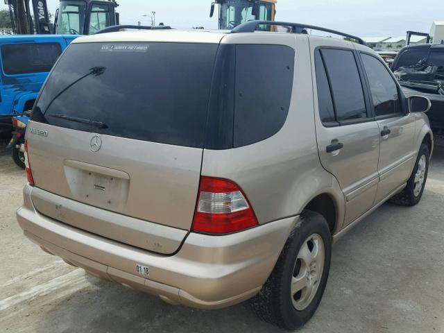 4JGAB54E43A381816 - 2003 MERCEDES-BENZ ML 320 BEIGE photo 4