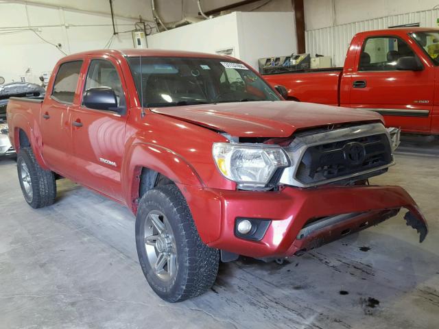 5TFLU4EN8EX090297 - 2014 TOYOTA TACOMA DOU 红色 照片 1