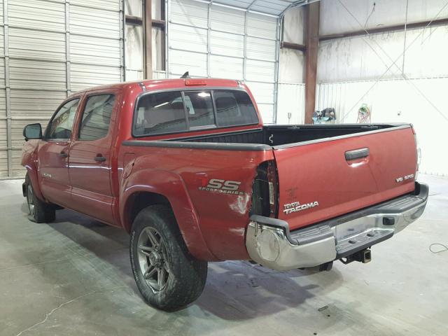 5TFLU4EN8EX090297 - 2014 TOYOTA TACOMA DOU 红色 照片 3