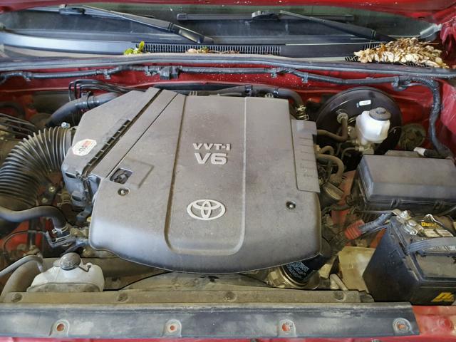 5TFLU4EN8EX090297 - 2014 TOYOTA TACOMA DOU 红色 照片 7