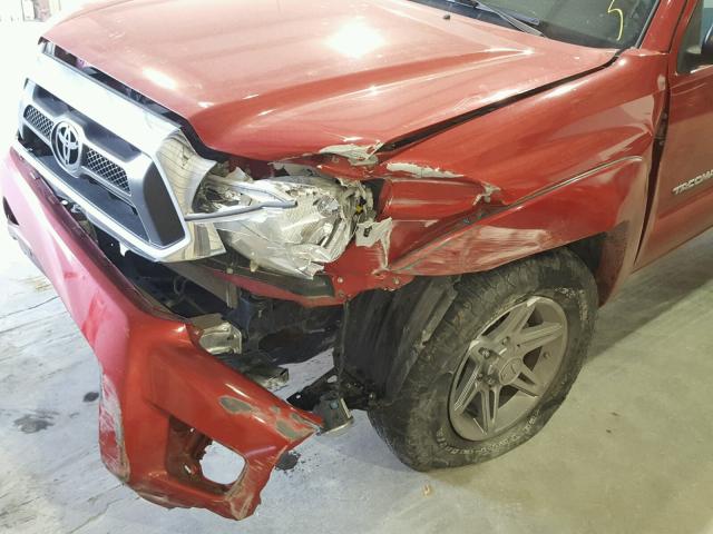 5TFLU4EN8EX090297 - 2014 TOYOTA TACOMA DOU 红色 照片 9