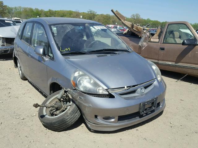 JHMGD38617S065482 - 2007 HONDA FIT S SILVER photo 1