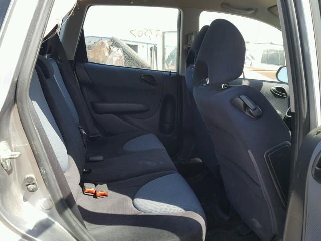 JHMGD38617S065482 - 2007 HONDA FIT S ვერცხლისფერი ფოტო 6