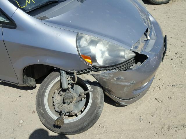 JHMGD38617S065482 - 2007 HONDA FIT S ვერცხლისფერი ფოტო 9