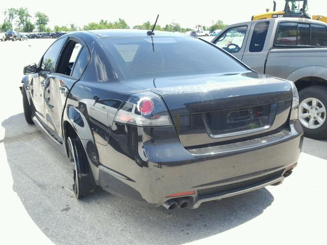 6G2EC57Y38L134315 - 2008 PONTIAC G8 GT BLACK photo 3