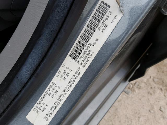 1C3LC46K67N645256 - 2007 CHRYSLER SEBRING BLUE photo 10