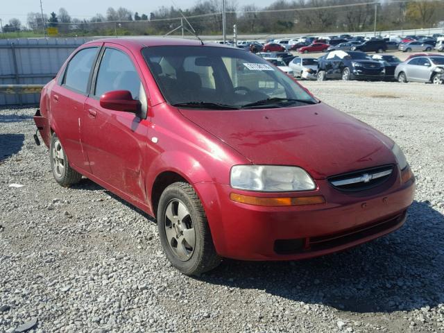 KL1TD566X6B573986 - 2006 CHEVROLET AVEO BASE Qırmızı foto 1