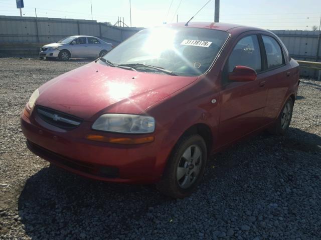 KL1TD566X6B573986 - 2006 CHEVROLET AVEO BASE Qırmızı foto 2