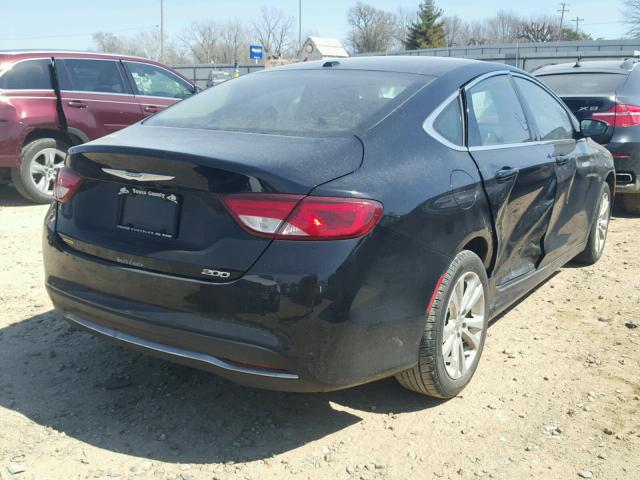 1C3CCCAB8FN586954 - 2015 CHRYSLER 200 LIMITE BLACK photo 4