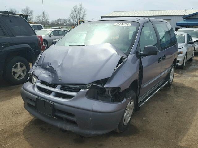 2B4FP2539WR620264 - 1998 DODGE CARAVAN BLUE photo 2