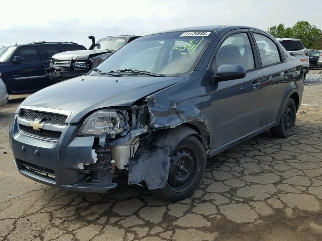 KL1TD5DE6BB132540 - 2011 CHEVROLET AVEO LS GREEN photo 2