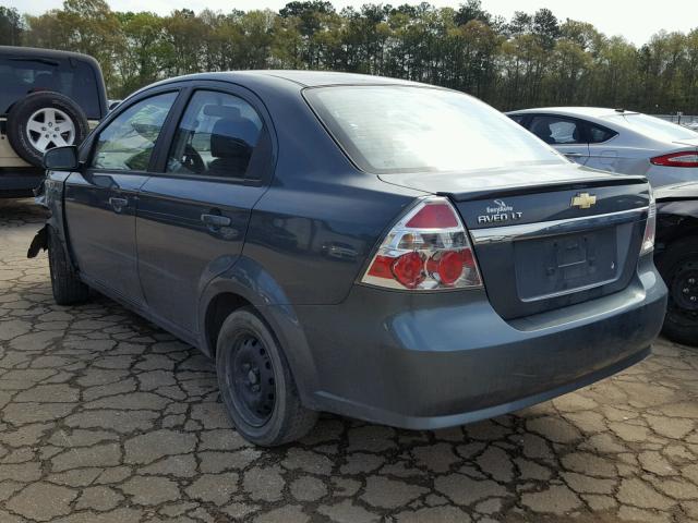 KL1TD5DE6BB132540 - 2011 CHEVROLET AVEO LS GREEN photo 3