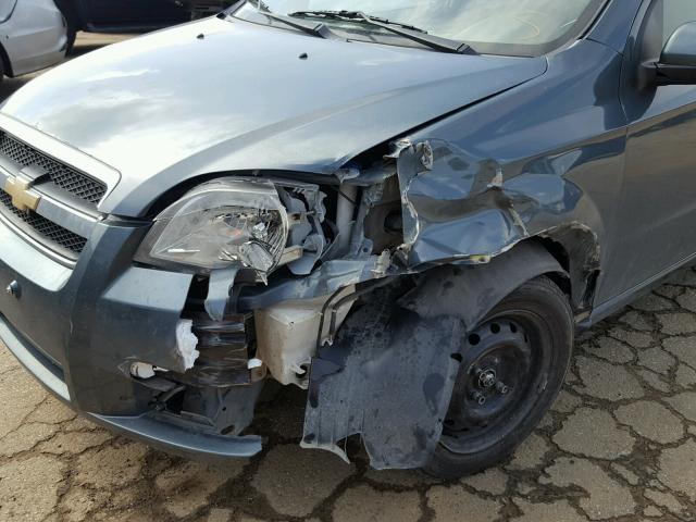 KL1TD5DE6BB132540 - 2011 CHEVROLET AVEO LS GREEN photo 9