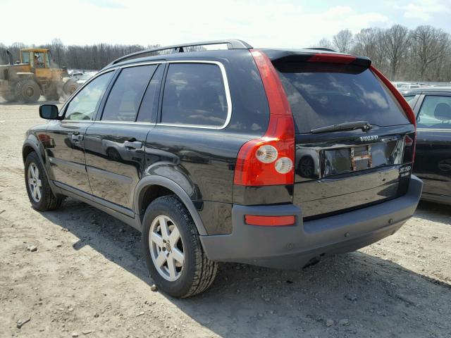 YV1CZ91H641128247 - 2004 VOLVO XC90 T6 BLACK photo 3