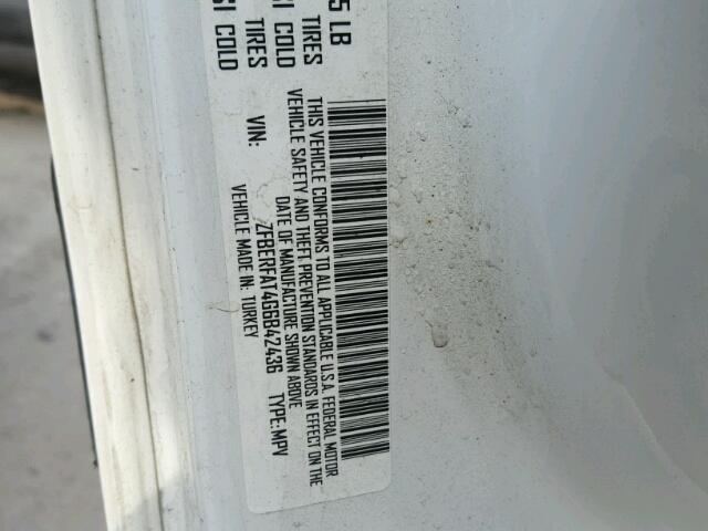 ZFBERFAT4G6B42436 - 2016 RAM PROMASTER 白色 照片 10