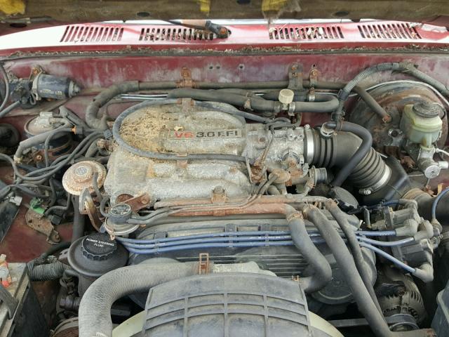 JT4VN13D3M5051786 - 1991 TOYOTA PICKUP 1/2 RED photo 7