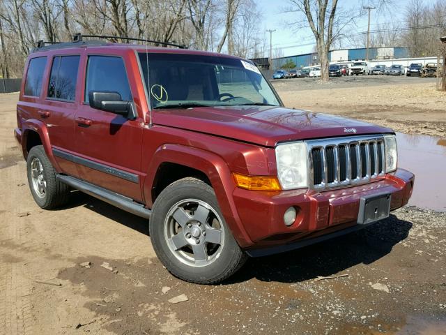 1J8HG48N57C595662 - 2007 JEEP COMMANDER MAROON photo 1