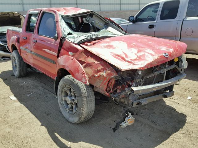 1N6ED27T44C446255 - 2004 NISSAN FRONTIER C RED photo 1