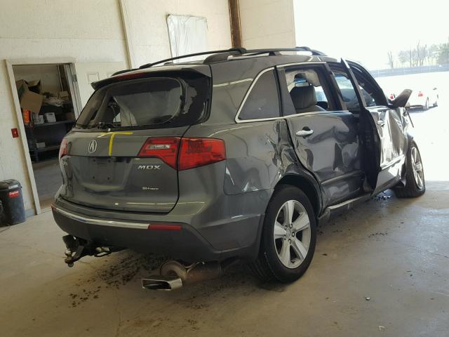 2HNYD2H60BH507162 - 2011 ACURA MDX TECHNO GRAY photo 4