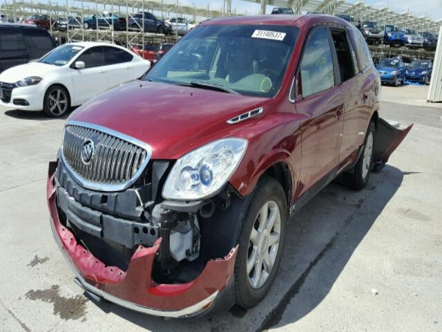 5GAEV23788J216567 - 2008 BUICK ENCLAVE CX RED photo 2