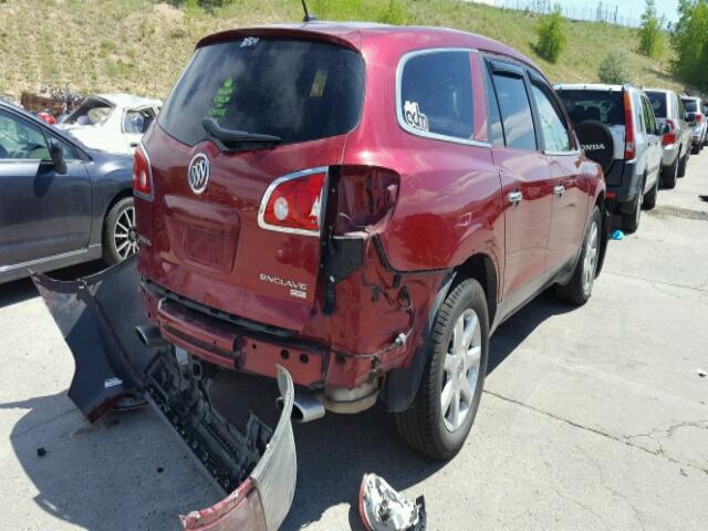 5GAEV23788J216567 - 2008 BUICK ENCLAVE CX RED photo 4