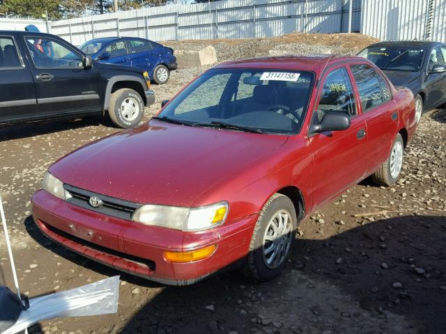 2T1AE04B1SC072741 - 1995 TOYOTA COROLLA RED photo 2